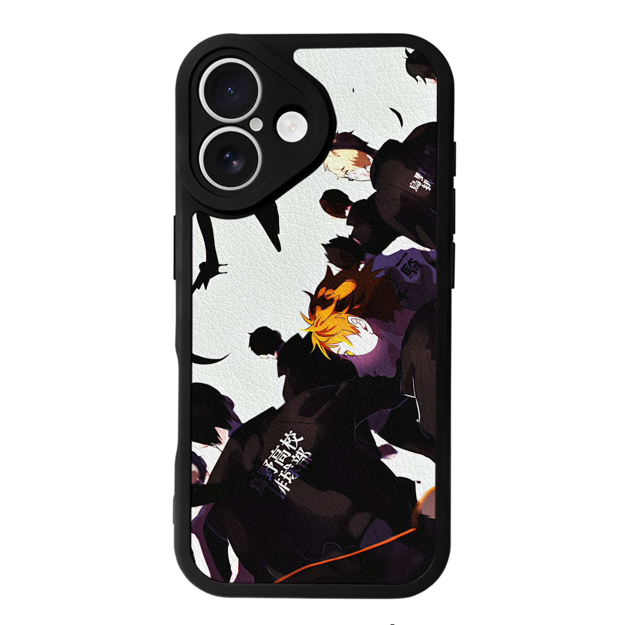 （画像用） ハイキュー!! Haikyu!! 【iPhone 16シリーズ対応】シリコンスマホケース（レザー調） 材質：シリコン